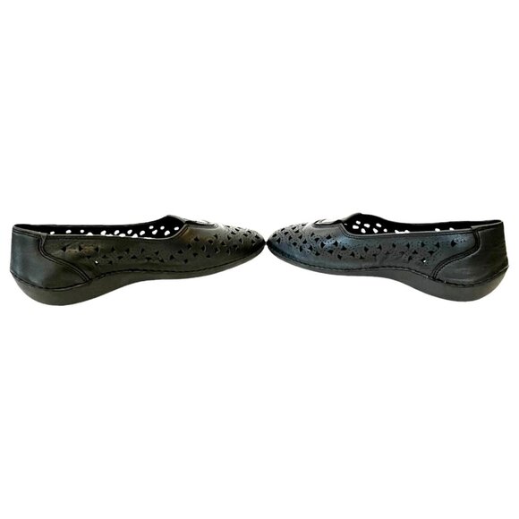Propet Cabrini Women’s Ballet Slip On Perforated Black Leather Comfort Flats- 9M - Picture 13 of 14